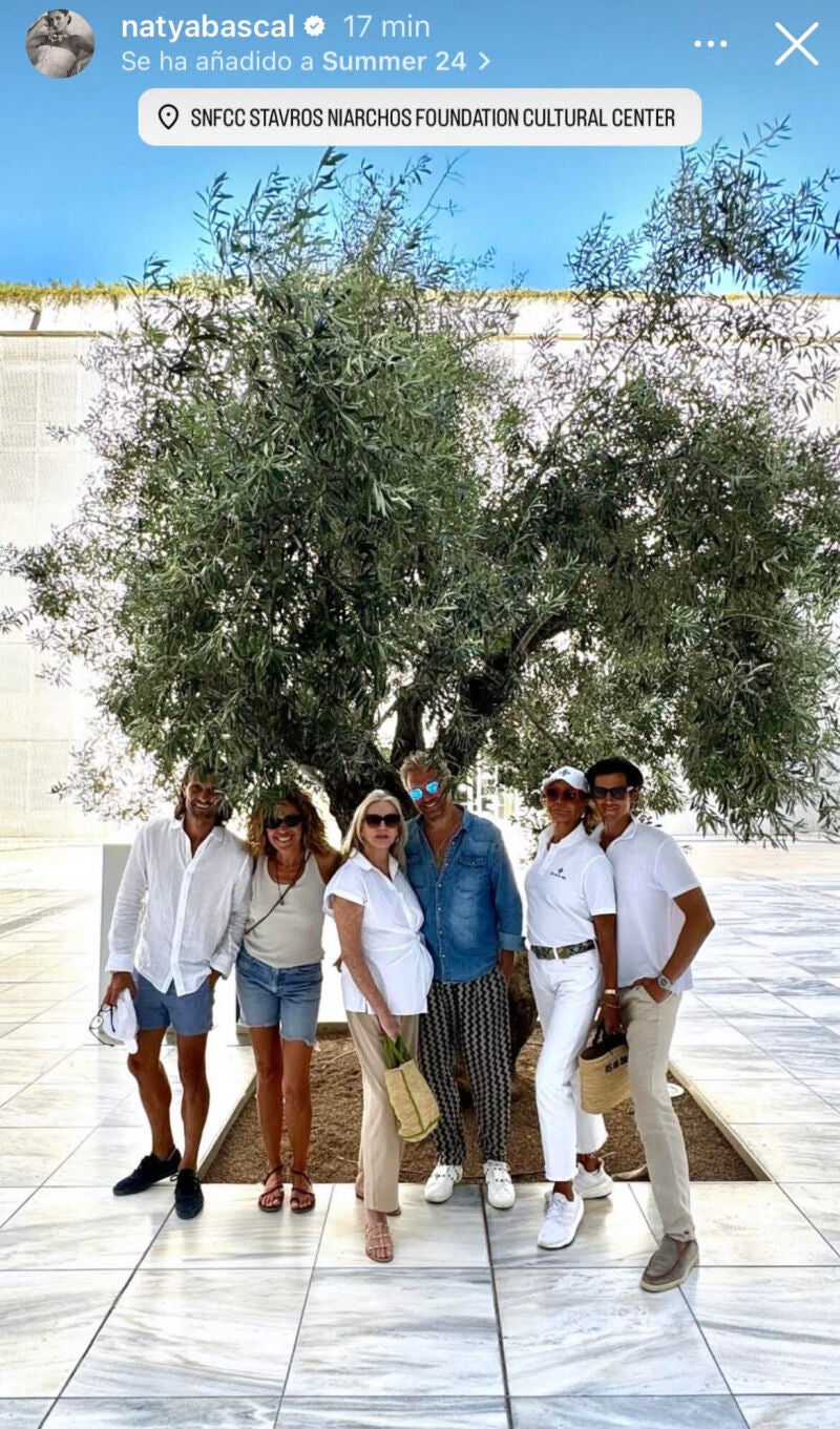 Naty Abascal en Grecia.