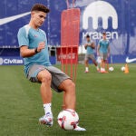 Julián Álvarez entrena con el Atlético de Madrid