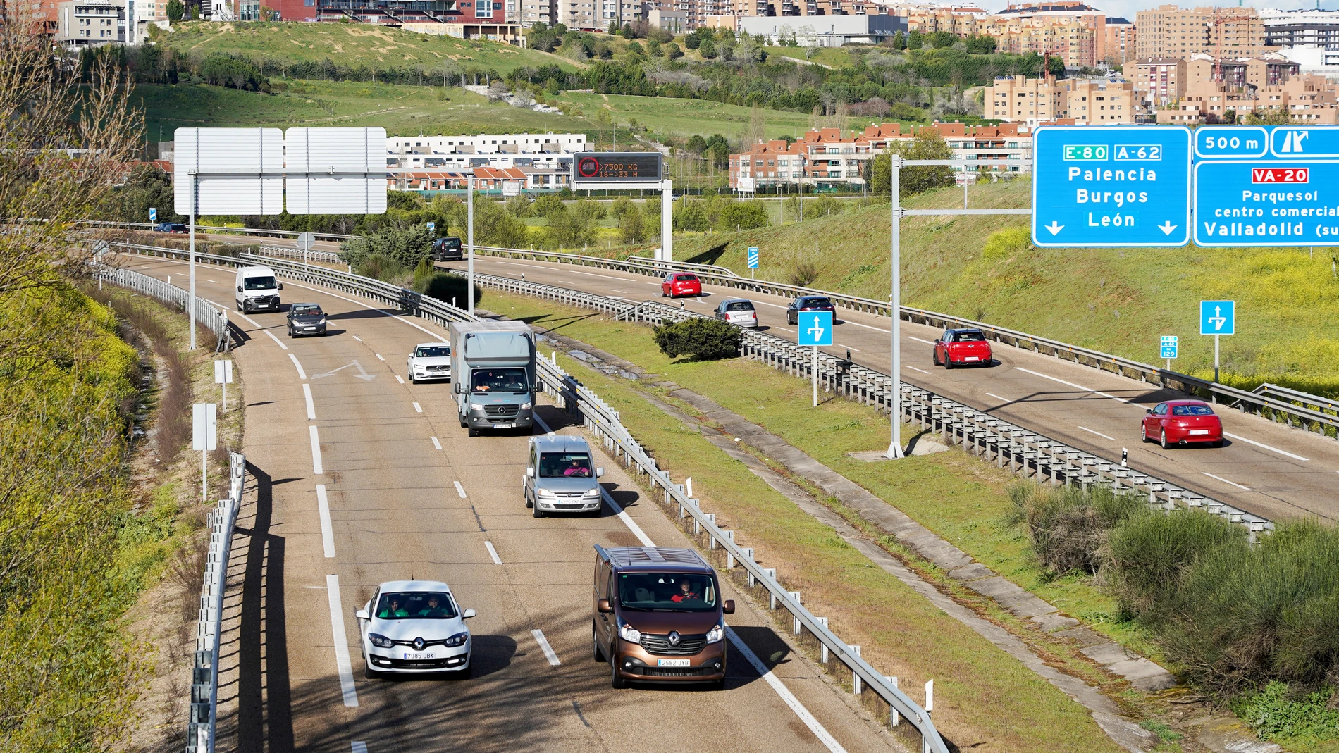 Tráfico en la autovía A62