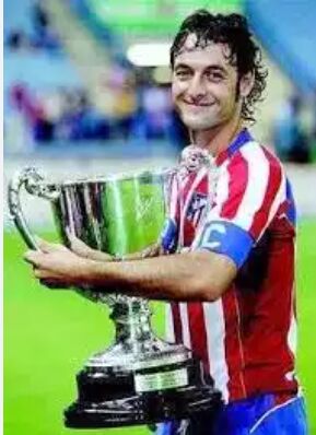 Santiago Denia, durante su etapa como futbolista del Atlético de Madrid