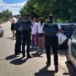 Dispositivo de la Guardia Civil en Moraleja de Sayago (Zamora)