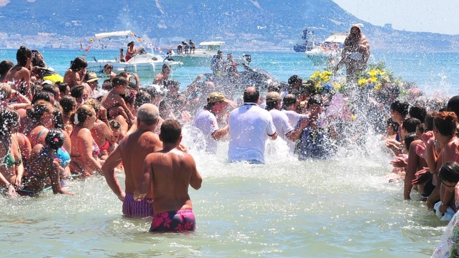 Romería marítima de la Virgen de la Palma, en Algeciras