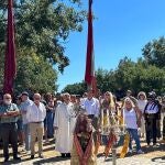 El consejero de Medio Ambiente, Vivienda y Ordenación del Territorio, Juan Carlos Suárez-Quiñones, que asiste a los actos de la Romería de Nuestra Señora en Pandorado