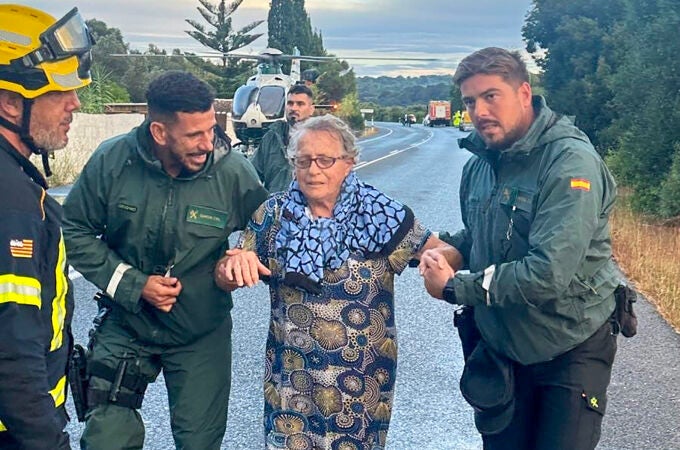 Rescate por el temporal en Menorca