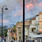 Incendio forestal en Motitxelvo, cerca de la localidad de Terrateig (Valencia)