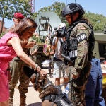 Margarita Robles visita el Cuartel General de Despliegue Rápido de la OTAN