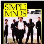 Cartel del mítico concierto de Simple Minds en Valencia