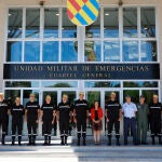 Robles visita el Cuartel General de la UME