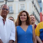 Isabel Díaz Ayuso en la Puerta del Sol.