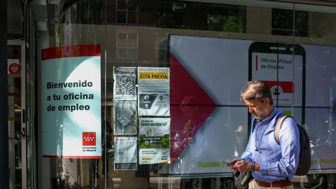 Una oficina de empleo (SEPE), en Madrid.