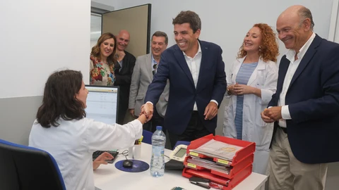 Visita del presidente al nuevo centro de salud del barrio de Malilla (Valencia)