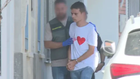 El presunto asesino de Mateo tras ser detenido