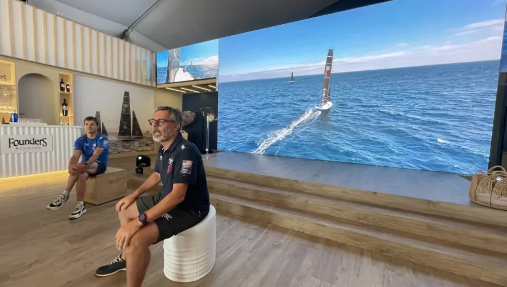 Hospitality del NYYC American Magic en Barcelona. Eloy Herrero, Director de Operaciones (izq.) y José Luis Wood, Director Comercial (dcha.)