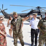 Margarita Robles en las islas Chafarinas (Melilla)