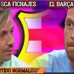 Guti, durante su análisis en El Chiringuito