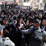 Rally in Jerusalem against the recruitment of ultra-Orthodox Jews into the Israeli army