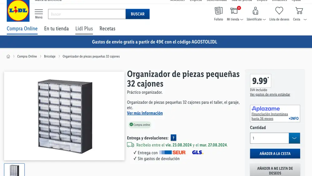 Organizador/mueble Lidl