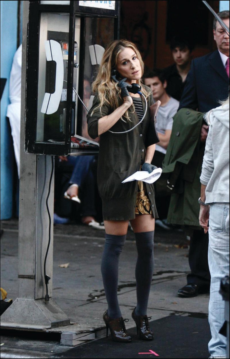 Sarah-Jessica Parker en el set de 'Sexo en Nueva York'