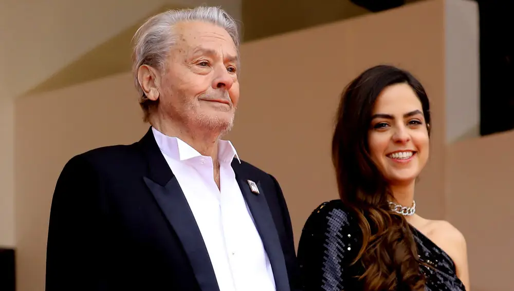 Alain Delon con su hija Anouchka