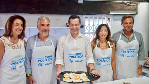 Moreno junto a otros dirigentes del PP andaluz en el arranque del curso político