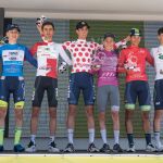 Podium final de la Vuelta Ciclista burgalesa