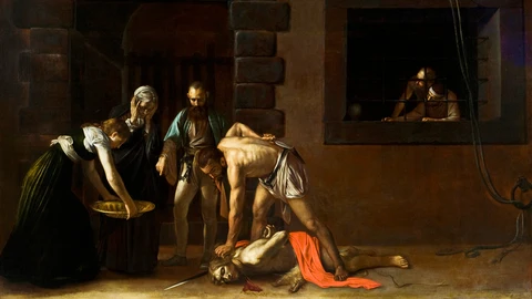 La decapitación de San Juan Bautista, 1608 (Concatedral de La Valeta, Malta), Caravaggio