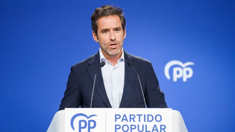 Borja Semper en la Rueda de prensa posterior a la reunión del Comité de Dirección del PP. David Jar