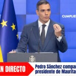 Pedro Sánchez comparece junto al presidente de Mauritania