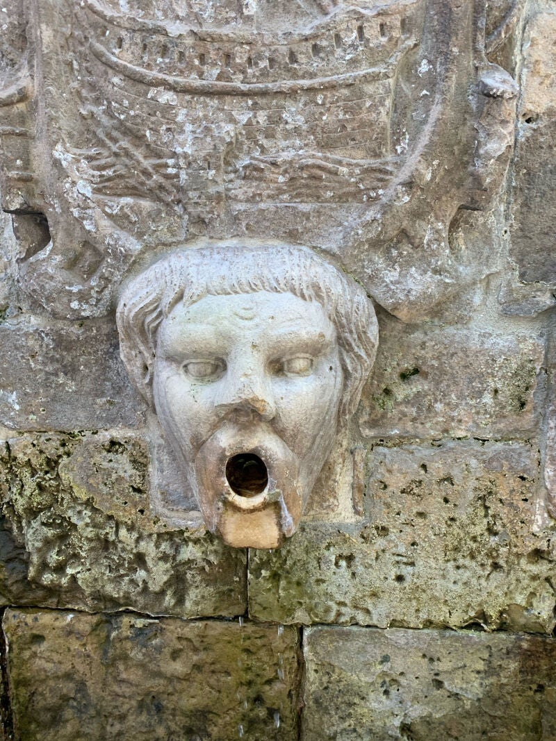 Detalle de la fuente de los Caños de San Francisco