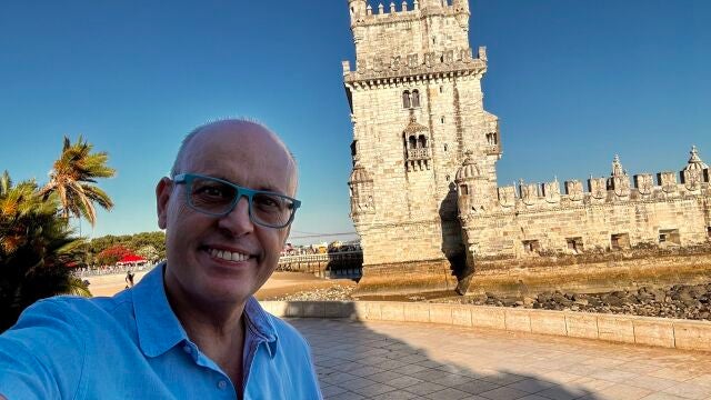 Ernest Riveras, en la salida de la Vuelta a España en Lisboa