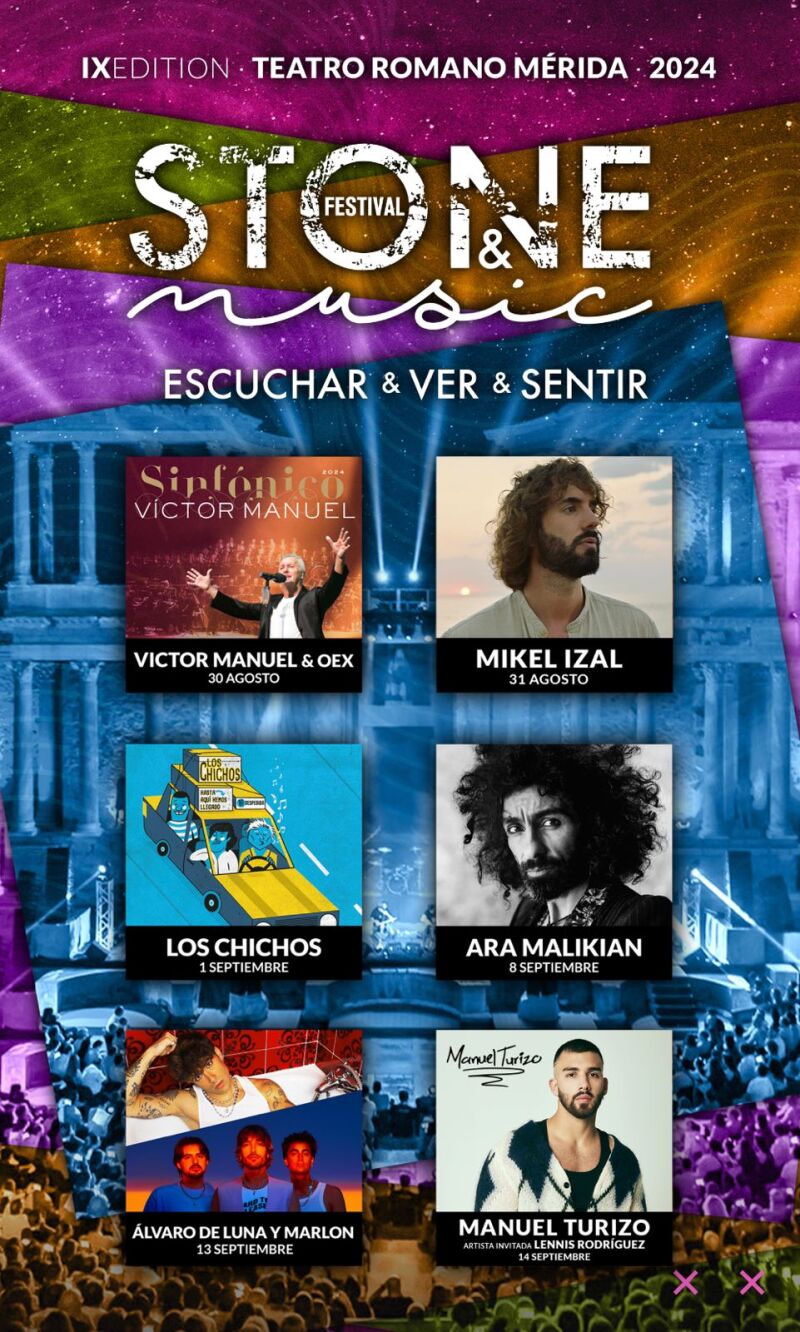 Cartel musical de la segunda parte del festival de 2024