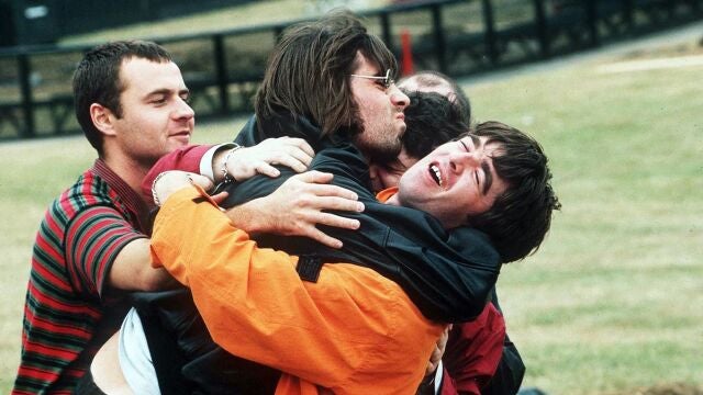 El grupo Oasis en 1996