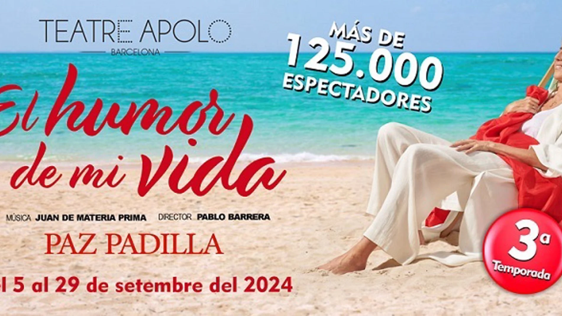 Paz Padilla regresa a Barcelona con 'El humor de mi vida', "su historia de amor y despedida"
