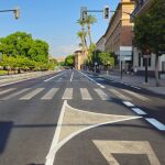 Imagen de la avenida Teniente Flomesta de Murcia