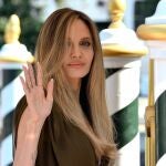 US actor Angelina Jolie arrives at Lido Beach during the Venice Film Festival, in Venice, Italy, 29 August 2024. The 81st edition of the Venice International Film Festival.