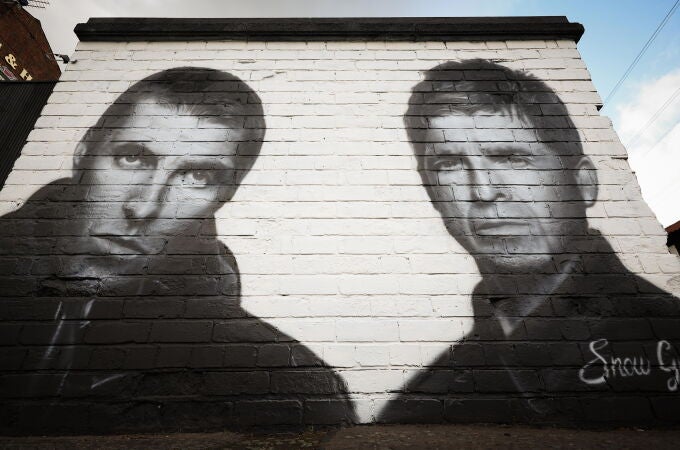 Oasis mural in Manchester