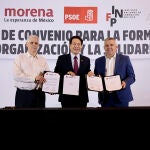 PSOE y Morena firman en México un convenio progresista frente a la ultraderecha