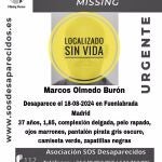 MADRID.-Sucesos.- Hallan el cadáver del desaparecido Marcos Olmedo junto a las vías del tren en Leganés