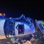 El accidente se produjo poco antes de la medianoche en la AP-7 a la altura de Moncofa