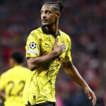 Sebastien Haller con el Borussia Dortmund