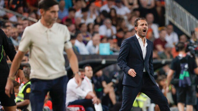 Rubén Baraja, entrenador del Valencia