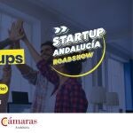 Cartel del 'Startup Andalucía Roadshow'