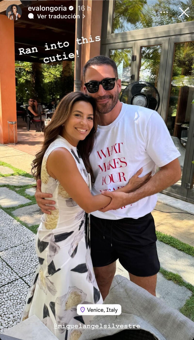 Eva Longoria y Miguel Ángel Silvestre.