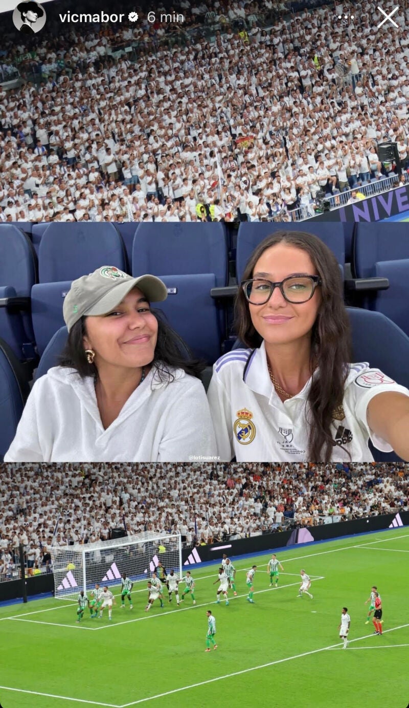 Victoria Federica y su look madridista. 