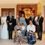 El look de la Infanta Cristina en la boda de Victoria López-Quesada.