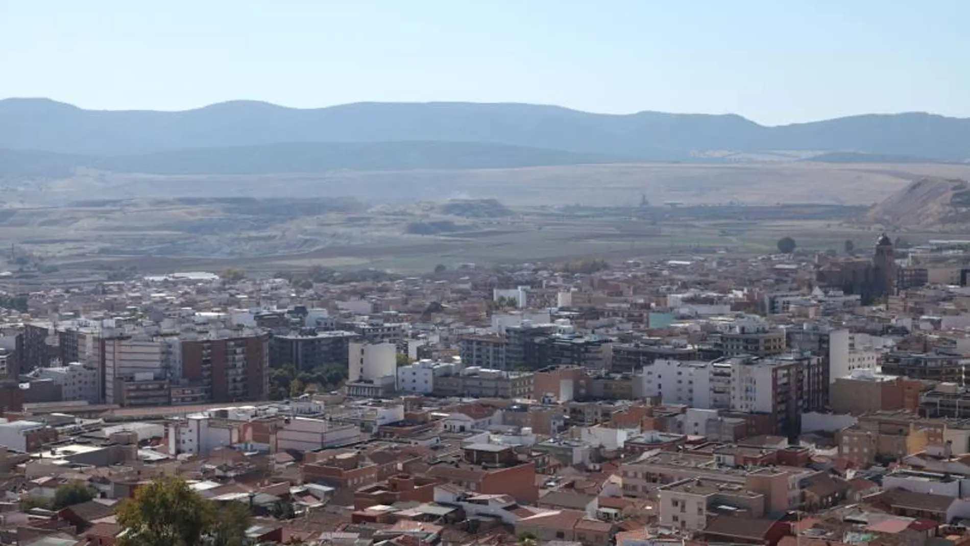 Vista aérea de Puertollano (Ciudad Real)