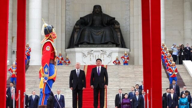 Russian President Vladimir Putin in Mongolia