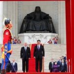 Russian President Vladimir Putin in Mongolia