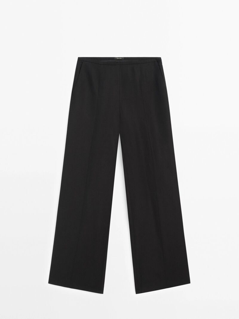 Pantalón wide leg negro