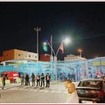 Frontera de Beni Enzar del lado marroquí